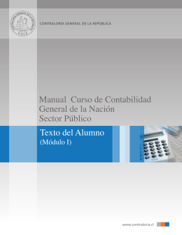 Manual Curso de Contabilidad General de la Nación Sector Público
