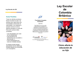 Ley Escolar de Colombia Británica