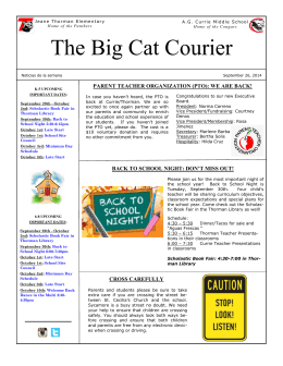 The Big Cat Courier - Tustin Unified School District