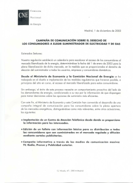 Campaña de comunicación sobre el derecho de los consumidores