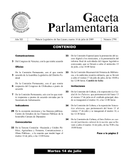 14 jul.qxd - Gaceta Parlamentaria, Cámara de Diputados