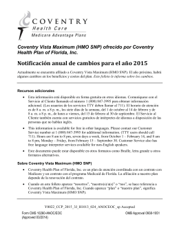 Español - Coventry Medicare: Home