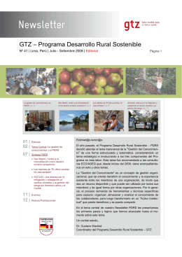 Boletín informativo (Newslettermaske spanisch), Stand April 2007