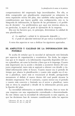 la mejora del grado de información a) La amplitud y calidad de la