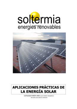 SOLTERMIA (2005) Aplicaciones prácticas de la energía