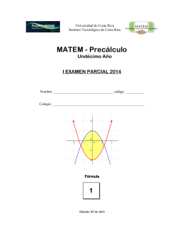 I Parcial 2014 Undécimo modalidad anual