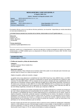 Informe semestral - Banco Mediolanum
