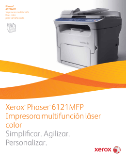 Xerox® Phaser® 6121MFP Impresora multifunción láser color