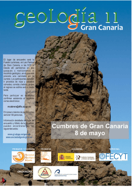 Las Palmas - Sociedad Geológica de España