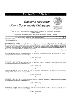 Gobierno del Estado iii 3 / - Gobierno del Estado de Chihuahua