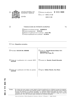 DISPOSITIVO DE ENTRETENIMIENTO(ES2111833)