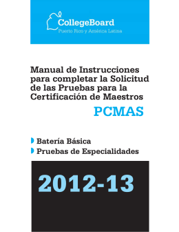 solicitudes de PCMAS