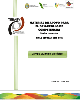 qumico biologico - Supervisión Escolar zona Veracruz