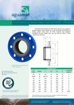 Folleto - Aguamat SA