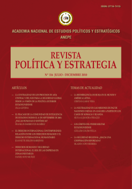 POLíTICA y ESTRATEGIA - Academia Nacional de Estudios