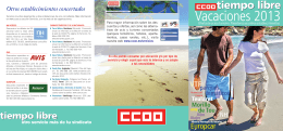 tiempo libre - CCOO - Gestió de Serveis Sanitaris