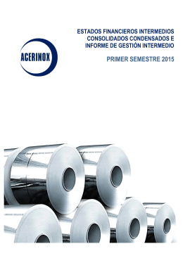 Estados Financieros Intermedios e Informe de Gestión (15%)