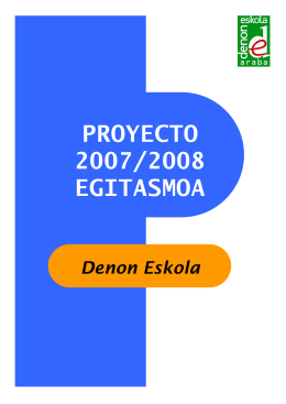 PROYECTO 2007/2008 EGITASMOA