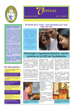 Veritas Boletín de la Universidad Católica Boliviana