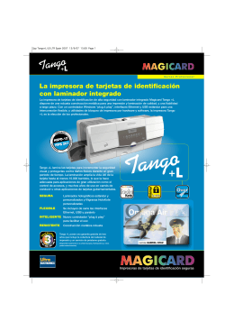 Folleto de la impresora Magicard Tango L