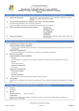 BIOLABO SAS - ACIDO URICO Metodo Uricasa : ENZYMAS