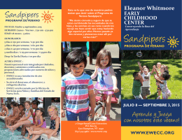 Sandpipers - Eleanor Whitmore Early Childhood Center