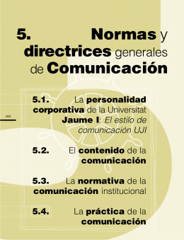 comunicación - Universitat Jaume I de Castelló