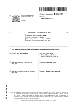 aparato ortodoncico con apertura automatica y dispositivo de