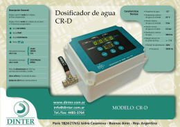 Dosificador de agua CR-D
