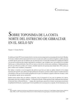 NORTE DEL ESTRECHO DE GIBRALTAR EN EL SIGLO XIV