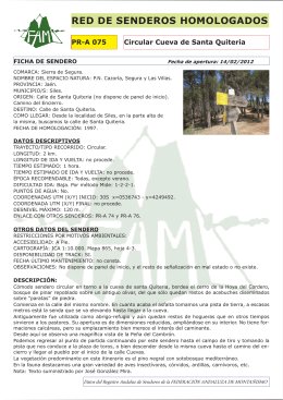 Descargar folleto - Federación Andaluza de Montañismo