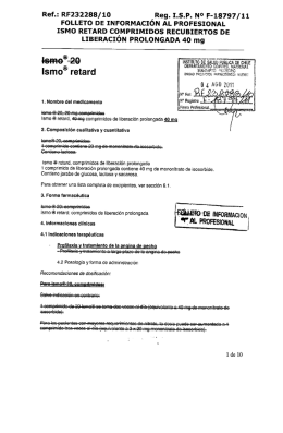 Ref.: RF232288/10 `Reg. ISP N° F-18797/11