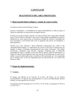 CAPITULO III DIAGNOSTICO DEL AREA PROTEGIDA 1
