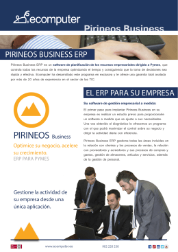 Pirineos Business - Software Ecomputer