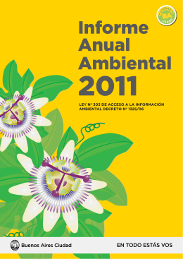 Informe Anual Ambiental 2011 - Ciudad Autónoma de Buenos Aires