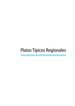 Platos Típicos Regionales