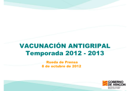 VACUNACIÓN ANTIGRIPAL Temporada 2012