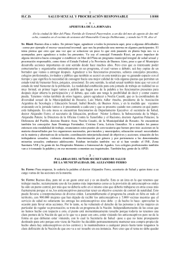 Jornada de Trabajo Salud Sexual 1-8-08