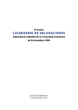 Calendario Vacunal 2004