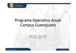 Presentación POA 2010
