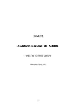 Auditorio Nacional del SODRE - Plataforma Virtual de FONDOS DE