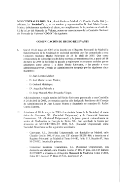 Transformación, fusión, escisión y disolución