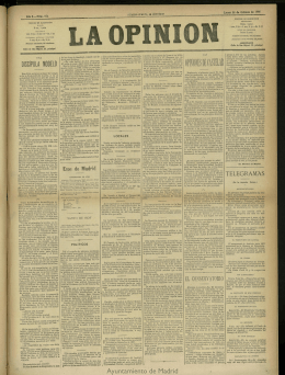 La Opinión del 26 de octubre de 1886, nº 175
