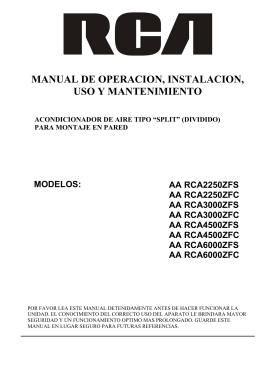 manual de operacion, instalacion, uso y mantenimiento