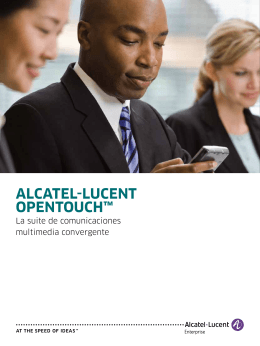 ALCATEL‑LUCENT OPENTOUCH™ - Alcatel
