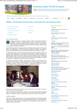 Red Europea de Información y Documentación sobre América Latina