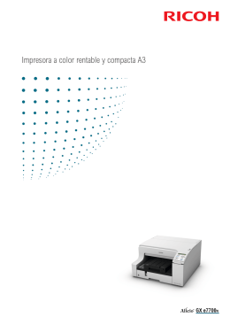 Impresora a color rentable y compacta A3