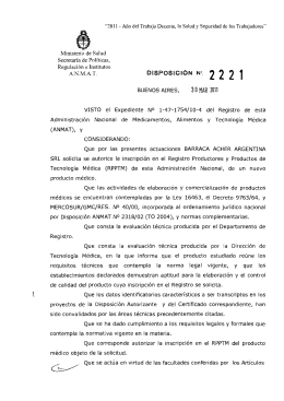 Disposición 2221 - 11