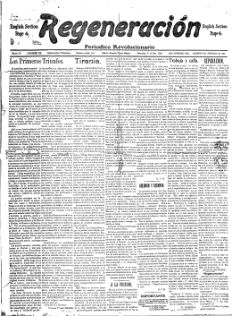 Periódico Revolucionario - Archivo Digital de Ricardo Flores Magón