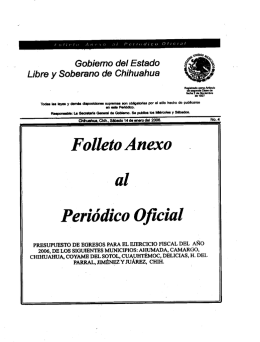 . Gobierno del Estado - H. Congreso del Estado de Chihuahua